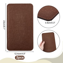 PH PandaHall 2pcs Purse Shaper, 9 x 4.8 inch Handbag Base Shaper Brown Bag Bottom Felt Bag Shaper Purse Insert Rectangle Bag Liner Board for Women DIY Tote Bag Crochet Bag Knitting Bag Backpack