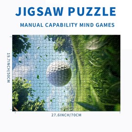 1000 Piece Flying Golf Ball Jigsaw Puzzles for Adults Golf Sports Puzzles Ball Games Puzzle Challenging Family Game Night Colorful DIY Handwork Puzzles Home Wall Decoration 27×20 Inches