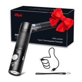 NEXTORCH 4TOOL 1400 Lumens Rechargeable High Lumens Type-C USB Mini LED Flashlights Compact EDC Pocket Torch for Camping Hiking Police Law Enforcement Hunting