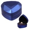 YJWZWE Engagement Ring Box Jewellry Display Gift Boxes Heart Shaped