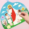 Qpout 12 Sets Religious Easter Scene Craft Kits,Easter Crosses Jesus
