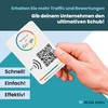 MESSAGENES PVC card rating on Google QR code and NFC