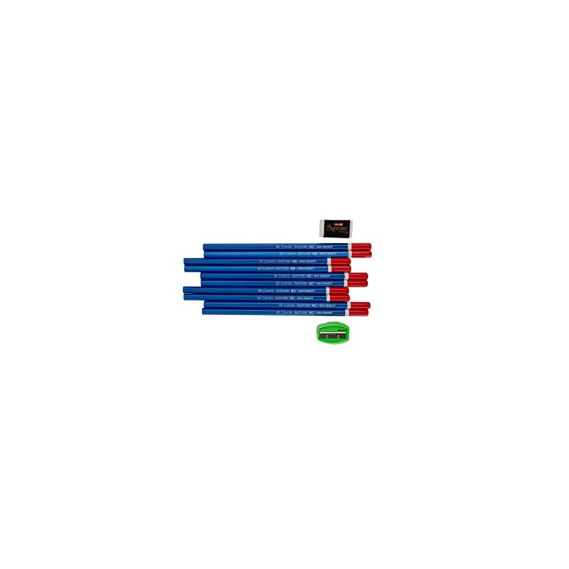 KOKUYO CAMLIN High-Density Premium Pack of 10 Pencils With Free