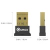 QUMOX Bluetooth 4.0 USB Adapter/Dongle, Bluetooth Transmitter and Receiver for
