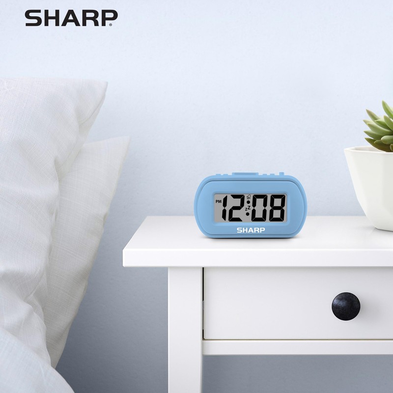 Sharp Digital Alarm Clock – Tactile Case with Soft Rubberized