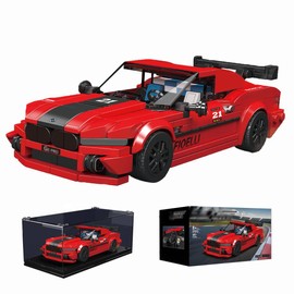Technik Speed Champions Racing Car Building Blocks, 481 PCS Building Blocks MK Super Sports Car Model Kit, Technology Supercar Construction Toy Compatible with Major Brands