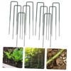 Mikinona 10 pcs Heavy Duty U Shaped Garden Pegs Durable
