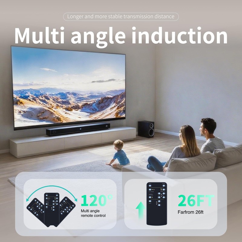 Replacement Remote Control for ZVOX Omni AV157 AV200 AV205 SoundBar