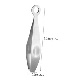 Zerodeko Stainless Steel Fish Tweezers Ergonomic Cooking Tool for Hair Removal Multi Function Flat Tweezers for Fish Bones and Chicken Hair Kitchen Accessory