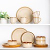 LERATIO Ceramic Dinner Plates Set of 6, 10.5 Inch Reactive