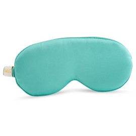 SMUG Cloud Padded Satin Sleep Masks | Skin & Hair Friendly | Improve Sleeping | Plush Eye Cushions for Women & Men | Elasticated Strap | Premium Comfort | Home & Travel | Aqua