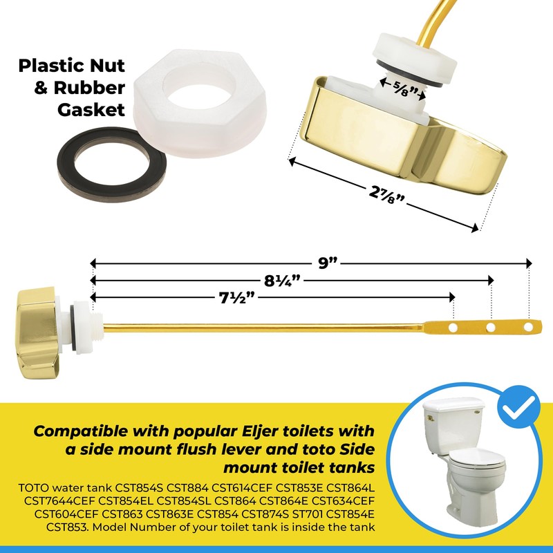 Toto Toilet Handle Replacement THU004-CP - Eljer Toilet Handle -