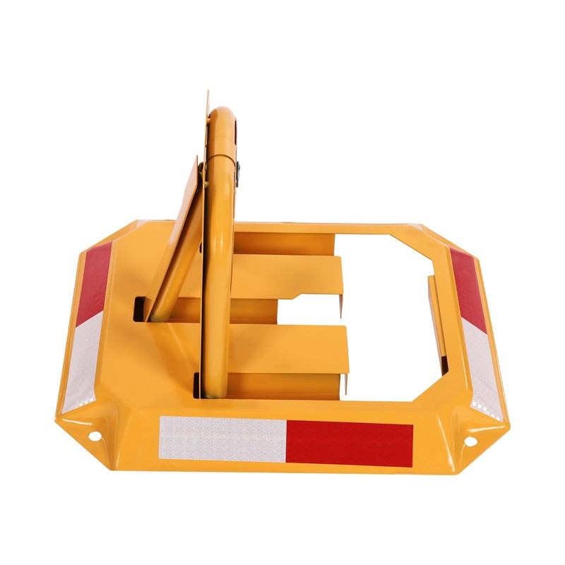 Orange Car Parking Lock,Folding Car Parking Lock with Keys,Manual Parking