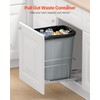 VEVOR Pullout Trash Can for Kitchen Cabinets, 35 QT Garbage