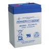 Power-Sonic Power Sonic 6V 4.5AH AGM Sealed Lead Acid Battery
