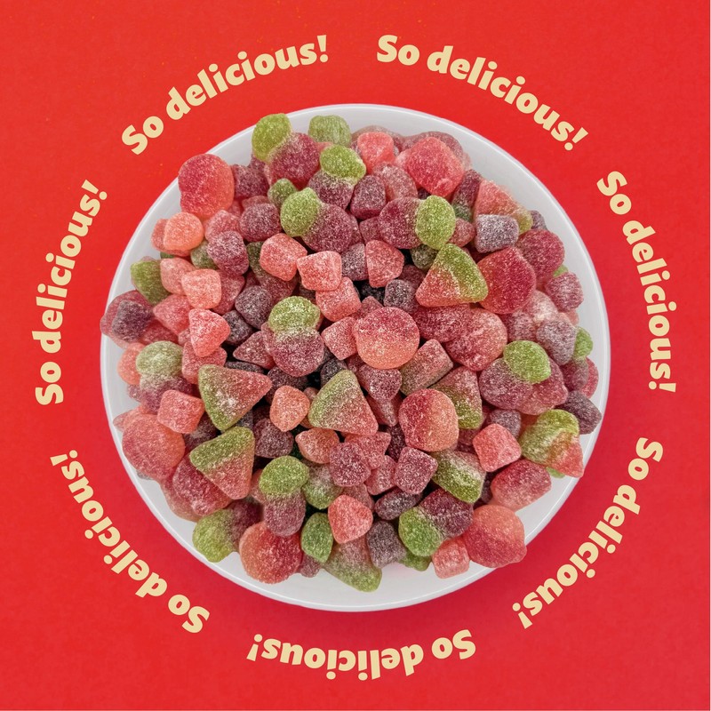 Sour Fruit Jelly Candy Mix | 1 Pound Bag |