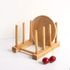Kunovo Bamboo Dish Rack,pot lid/plate/cutting board organizer for kitchen cabinets,bottle