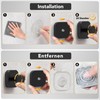 homeasy Pack of 4 Suction Cup Hooks Extra Strong Suction