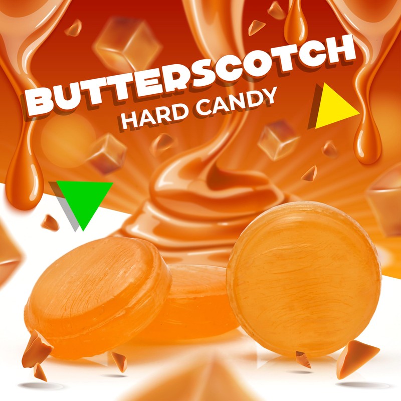 Arcor Butterscotch Hard Candy | 1 Pound Bag - Approx.