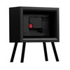 NEWGATE Henry Mantel Clock Black - No-Tick Silent Sweep Movement