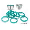 Hsthe Sea Pack of 100 Replacement Sealing Rings for Refillable