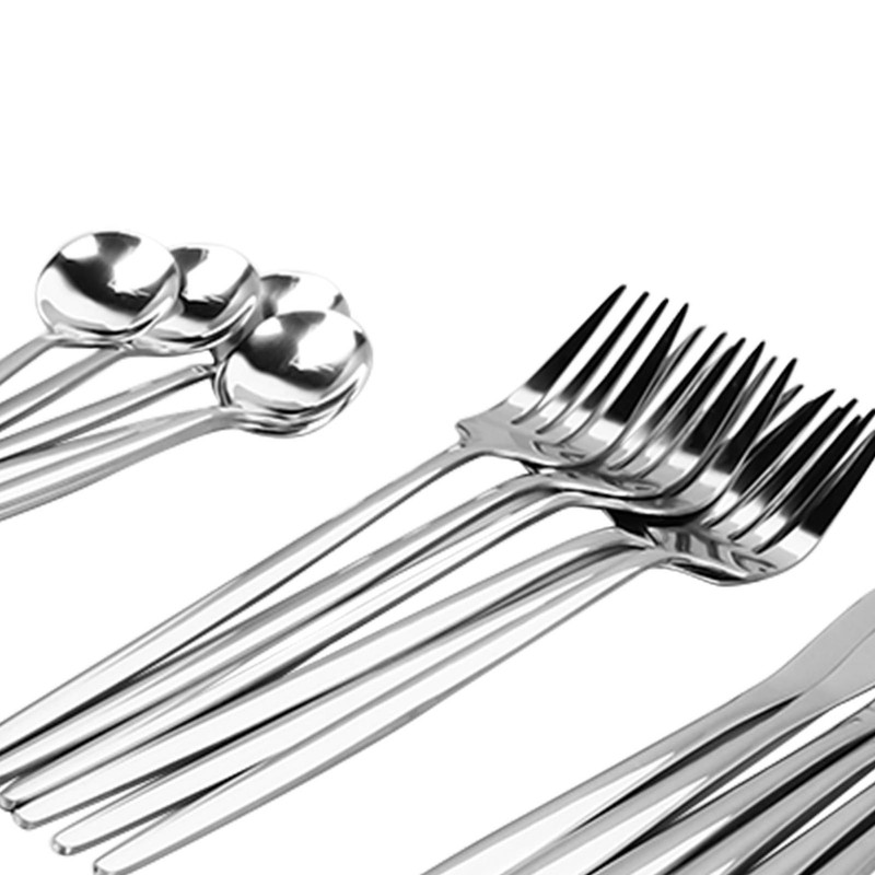 Cutlery Set Stainless Steel with 6 Dessert Spoon 6 Spoon