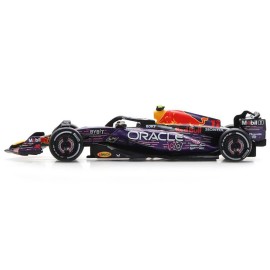 DCD 1/64 Diecast Model Car Red Bull Racing RB19 #11 Sergio Perez "Oracle" 3rd Place Formula One F1 "Las Vegas GP" (2023) Wheels