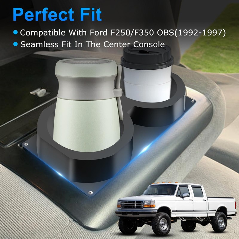 Center Console Cup Holder Insert Fit for Ford F250 /