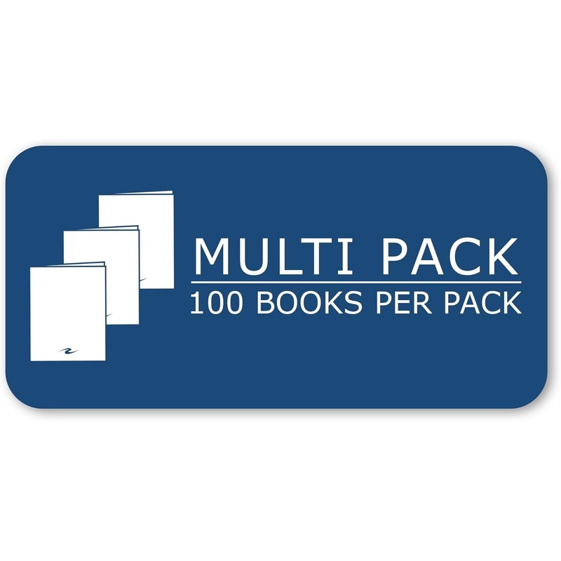 ROARING SPRING Exam Blue Books, 100 School Examination Booklets, 8.5"
