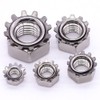 M4-0.7mm K-Lock Nuts, 304 Stainless Steel 18-8, Kep Lock Nuts