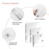 TECDW A7 Size Seal Notebook, PVC Clear Material Metal Ring