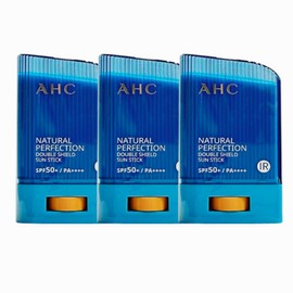 AHC Natural Perfection Double Shield Sun Stick SPF50+/PA++++, 14g, 3 pieces / AHC 내추럴 퍼펙션 더블 쉴드 선스틱 SPF50+/PA++++, 14g, 3개