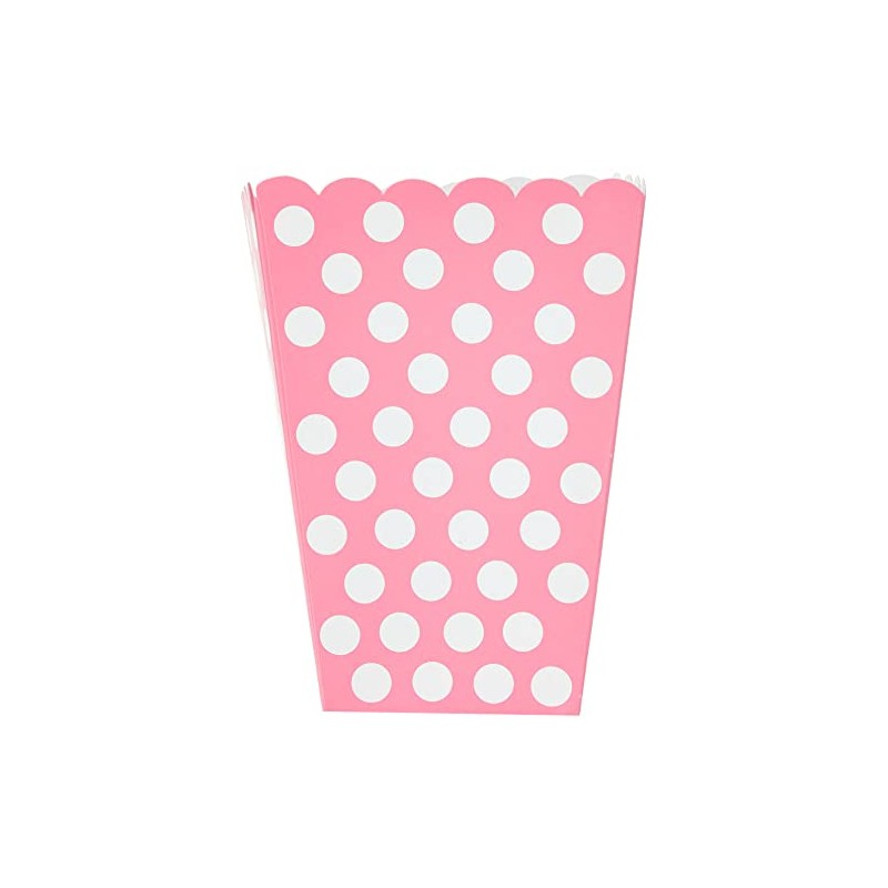 Unique Party 59295 - Hot Pink Polka Dot Popcorn Treat