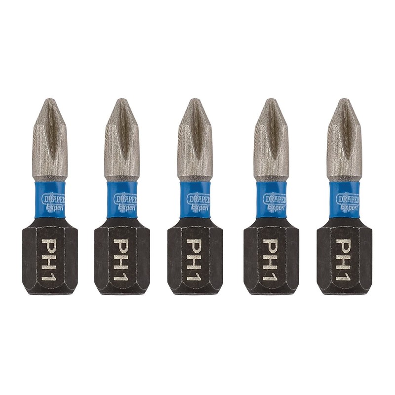 Draper 04934 Cross Slot/PH Type Impact Screwdriver Bits, No.1 x