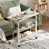SogesHome 31.5 inches Adjustable Table Mobile Bed Table Portable Laptop
