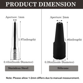 Steam Wand Tip Replacement 304 Stainless Steel Steam Nozzle Espresso Steam Tip for Delonghi ECP3420 EC680 EC685 EC9335 Espresso Machine