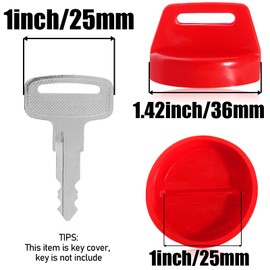 SOAJEE Pack of 3 Red Ignition Key Cover Compatible with Arctic Cat ATV 400 DVX Bearcat 570 2000 3000 5000 7000 Z1 Firecat 500 800 F5 F8 F 570 1100 Lynx 2000 M 800 1100 6000 7000 8000 9000 M8 Pantera