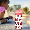 Botella de agua Kigai Ladybug para niños, botellas de termo