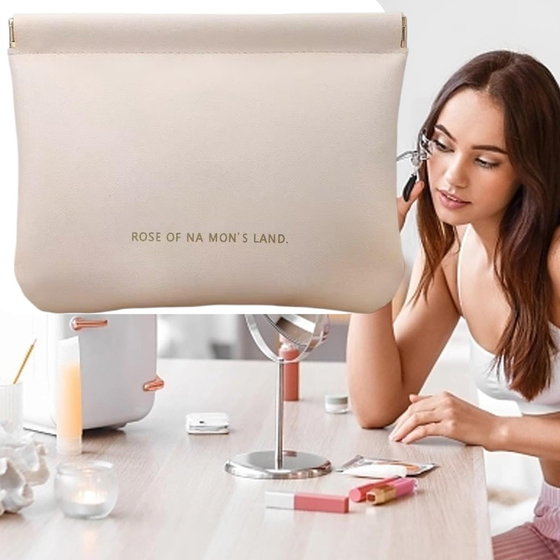 Earbuds Case, Closure Soft Elastic Snap Spring Pouch, Compact Storage