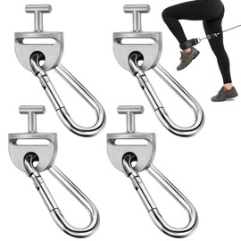 Saillong 4 Set Premium T Lock Adapter W/Snap Hooks Compatible with Tonal Fitness Machines, Heavy Duty Stainless Steel T Lock Adapters, Cable Machine Accessories, Quick-Install Connector