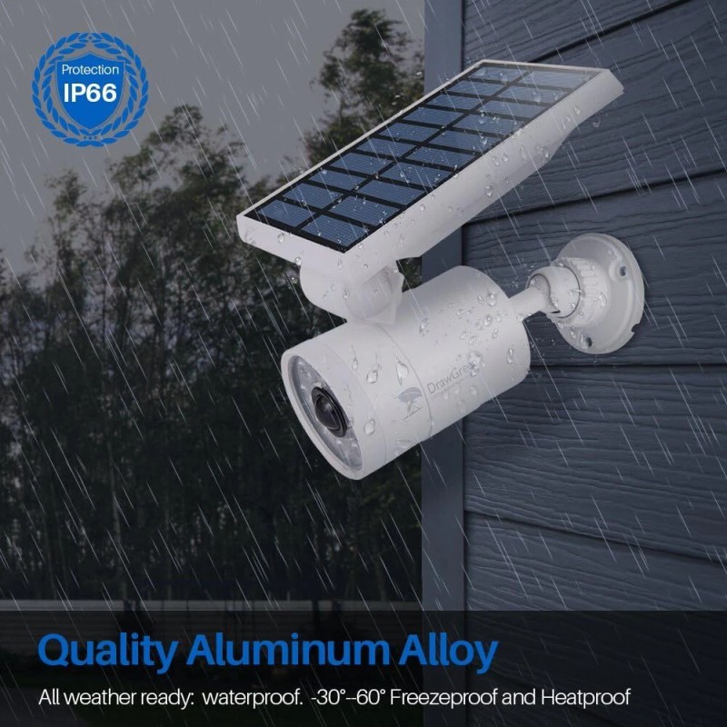 DrawGreen 1400Lm Solar Motion Sensor Light Outdoor Waterproof Led Security