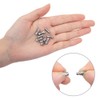 PH PandaHall 10 Sets 0.04in/1mm Small Stainless Steel Screw Clasps