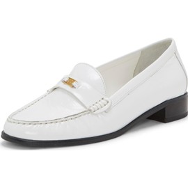 Vince Camuto Women's Colin Loafer Flat, Bianco, 9