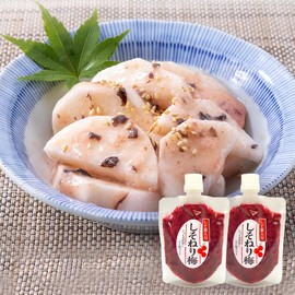 Fukuume Additive-Free Neri Plum (With Perilla Leaves) Tube, 2 Pieces, Domestic Plum, Domestic Plum, Neri Plum (Kneaded Plum), Seasoning, Umeboshi Shiso Plum, Mail-bin (140g x 2)