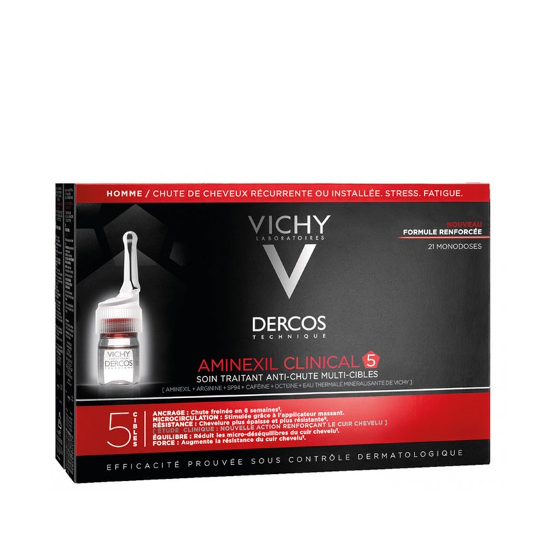 Vichy Dercos - Aminexil Clinical 5 Men Single Doses 21x6ml