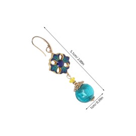 Healvian Cloisonne Chinese Earrings for Women Elegant Eardrop Style Lightweight Colorful for Special Occasions