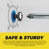 Qualihome Ribbed Plastic Drywall Anchors - Wall Anchors for Drywall