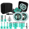 LEKOMESH Tile Hole Saw Kit for Porcelain - (6/8/10/35/50/65mm+Finger Bit+Drilling