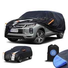 Cotryvox SUV Car Cover for Mitsubishi Outlander PHEV/Sport (2005-2024) All-Weather Outdoor Waterproof Rain Snow UV Sun Protector Full Exterior Weatherproof,Indoor Car Cover.