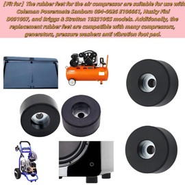 4PCS 192310GS Air Compressor Anti-Vibration Rubber Feet Mounts - Compatible with Coleman Powermate, Sanborn 094-0026/E106661, Generators, Pressure Washer